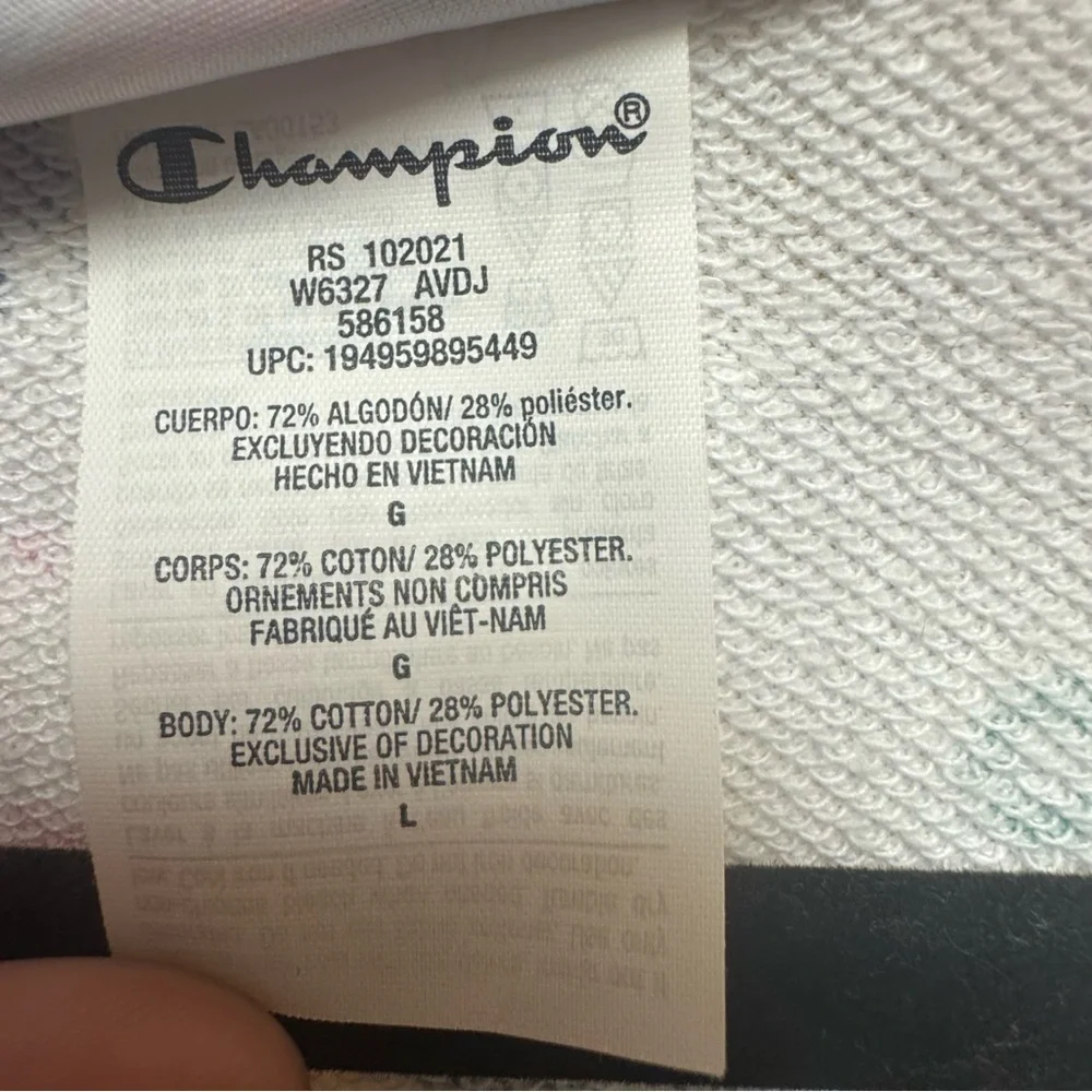 Champion Cropped Floral Crewneck Sweatshirt - Picture 4 of 8